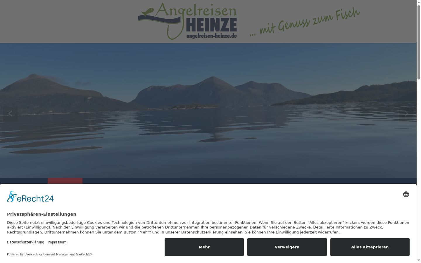 Screenshot van de toestemmingsbanner zoals getoond vóór enige interactie