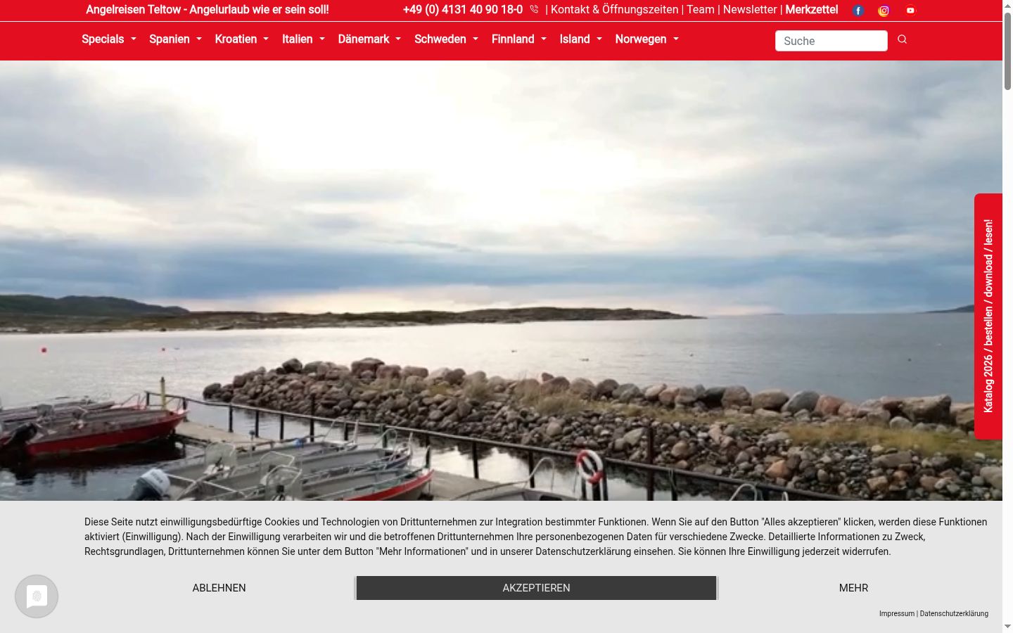 Screenshot tal-banner tal-kunsens muri qabel kwalunkwe interazzjoni
