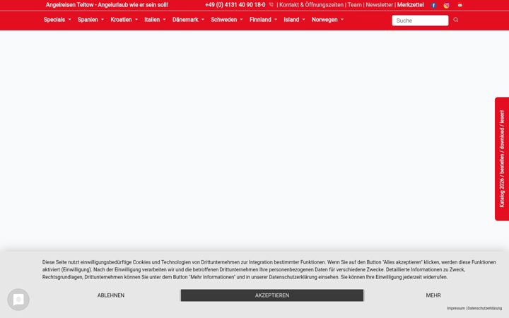 Screenshot of angelreisen-teltow.de