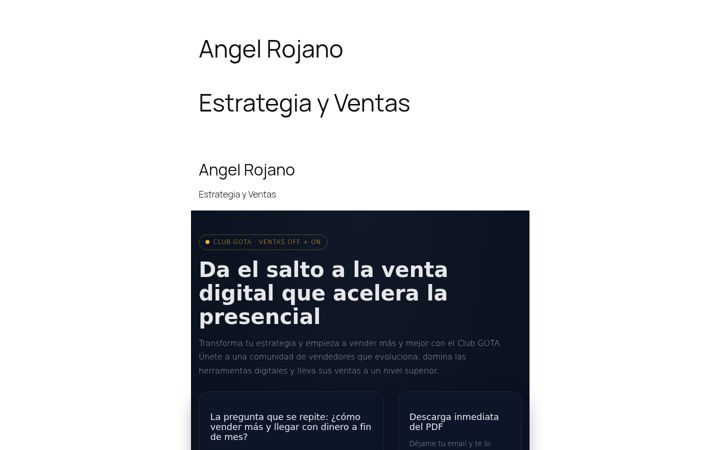 Screenshot of angelrojano.com