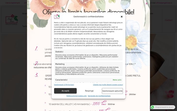 Screenshot of angelrose.ro