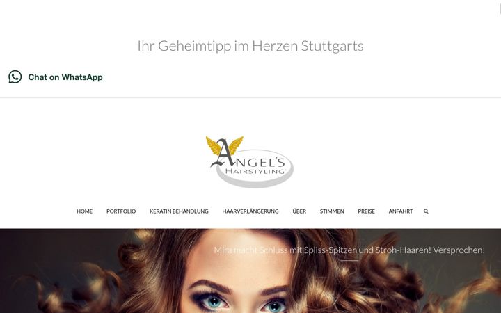 Screenshot of angels-hairstyling.de