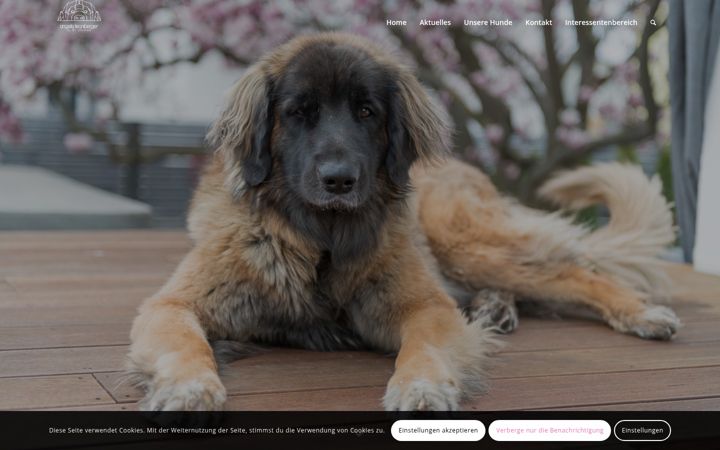 Captură de ecran a angels-leonberger.at