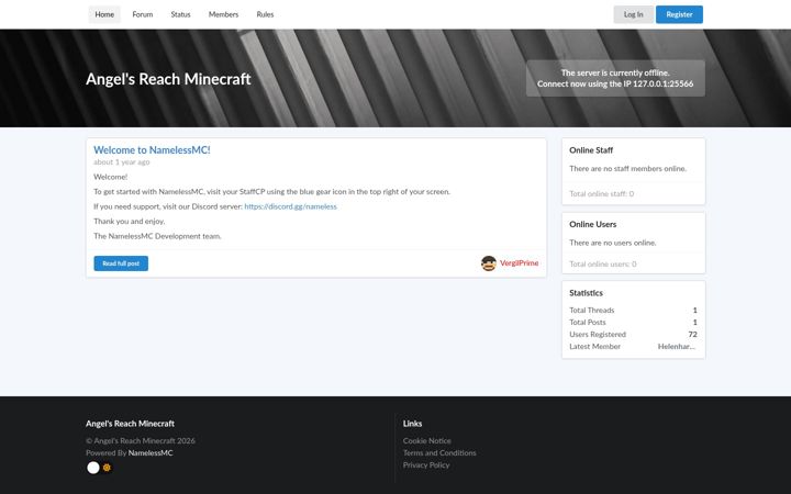 Screenshot of angels-reach.com