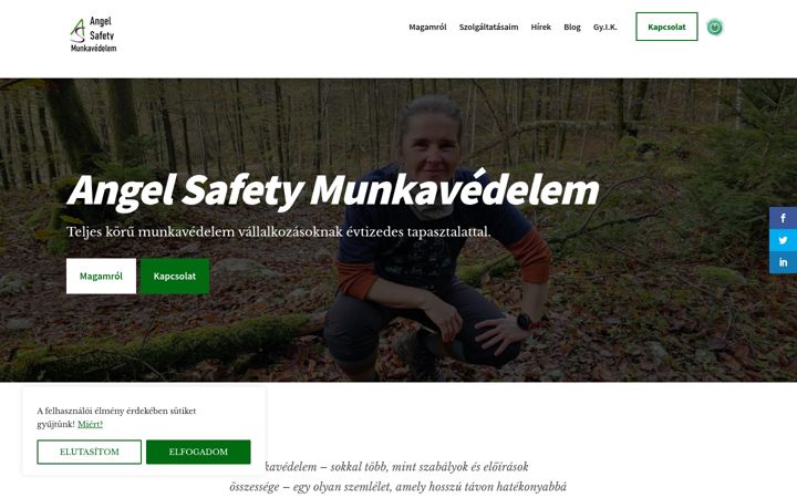 Screenshot of angelsafety.hu