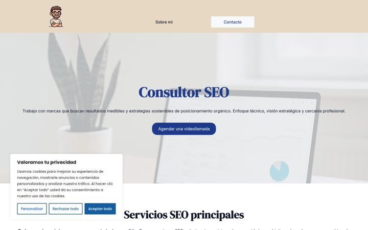 Screenshot van angelsantome.es