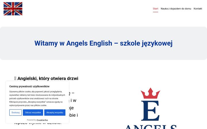 Skærmbillede af angelsenglish-szkolajezykowa.pl
