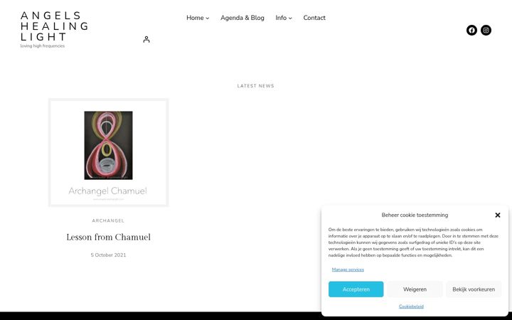 Screenshot of angelshealinglight.nl