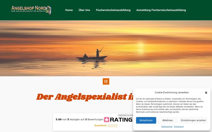 Skärmbild av angelshop-nord.de