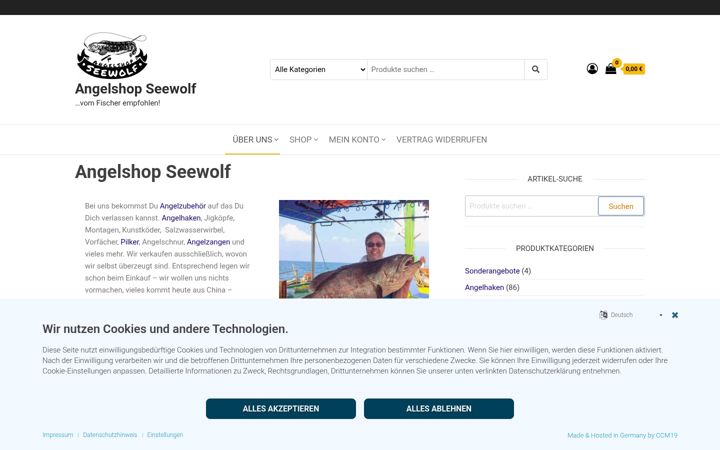 Skärmbild av angelshop-seewolf.de