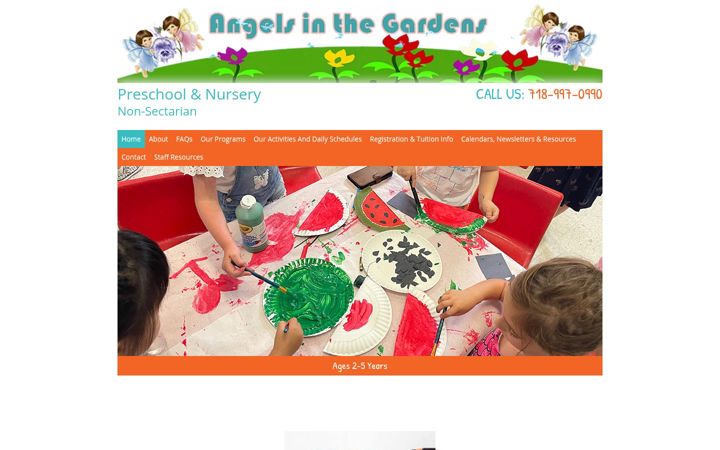 Screenshot of angelsinthegardens.com