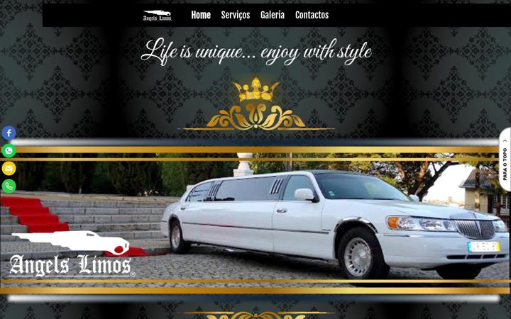 Screenshot of angelslimos.com