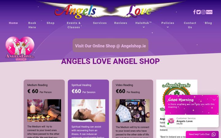 Screenshot of angelslove.ie
