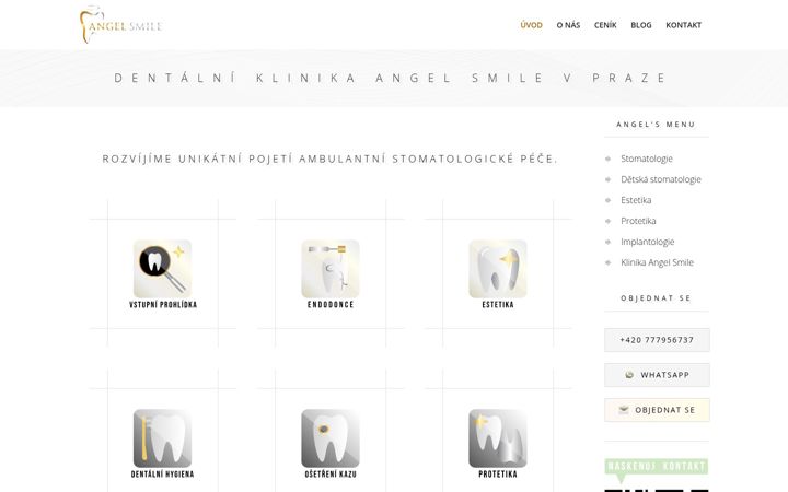 Screenshot of angelsmile.cz