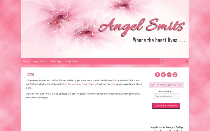 Screenshot of angelsmits.com
