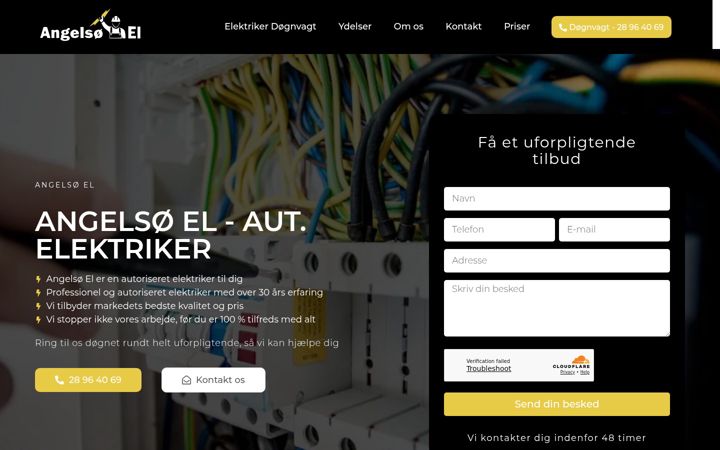 Screenshot of angelsoe-el.dk