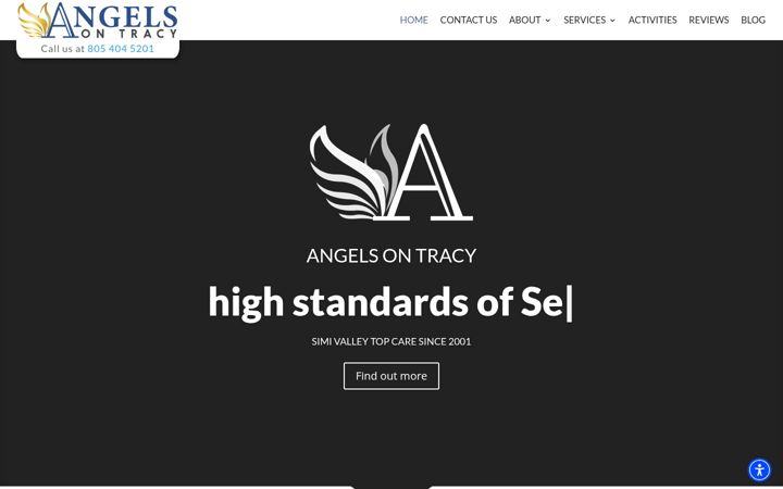 Screenshot of angelsontracy.com