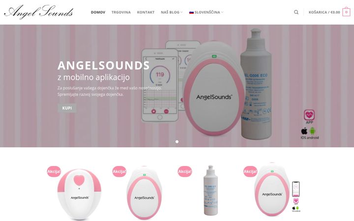 Skærmbillede af angelsounds.si