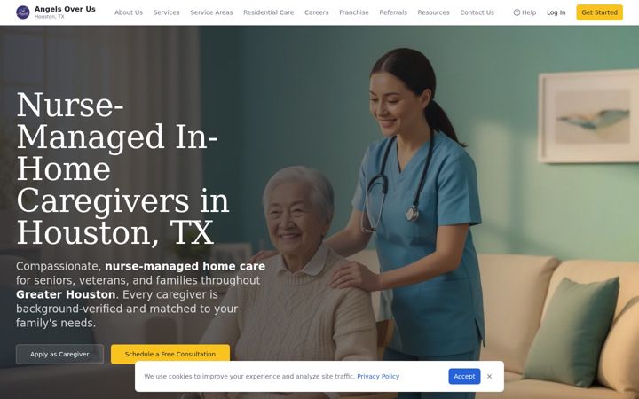 Screenshot of angelsoverus.com