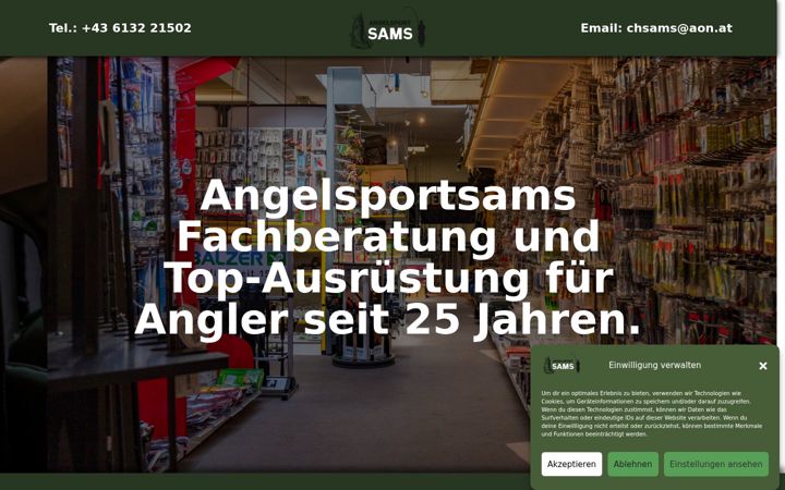 Screenshot of angelsportsams.at