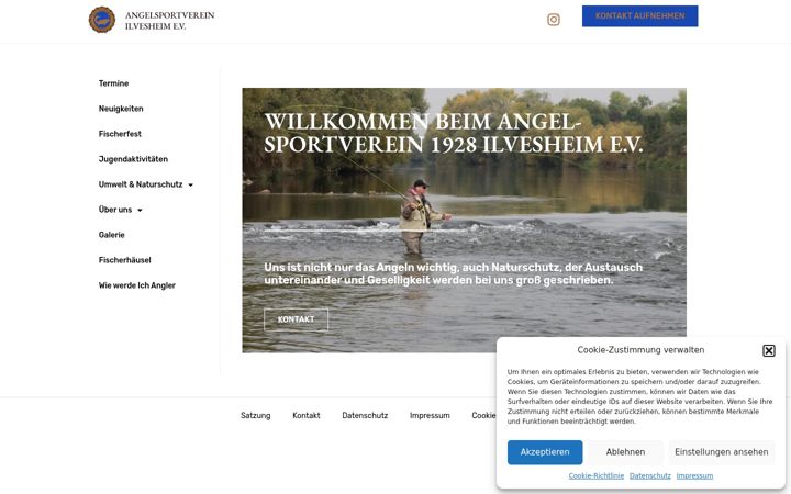 Skærmbillede af angelsportverein-ilvesheim.de