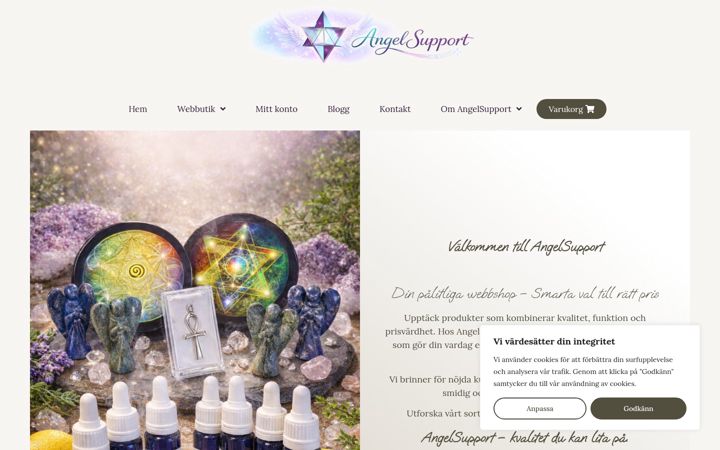 Screenshot di angelsupport.se