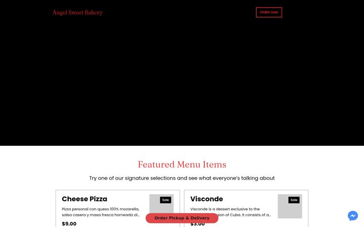 Screenshot of angelsweetbakerycorp.com