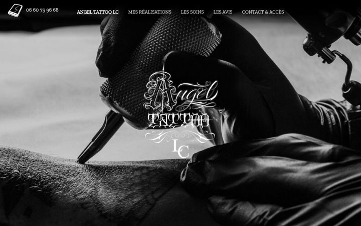 Screenshot of angeltattoolc.fr
