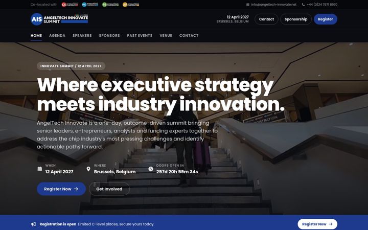 Posnetek zaslona angeltech-innovate.net