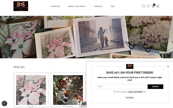 Screenshot of angeltouched.com