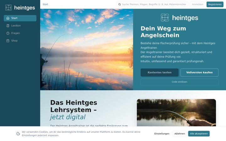 Screenshot of angeltrainer.de
