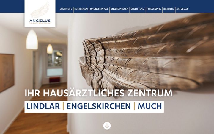 Screenshot of angelus-praxis.de