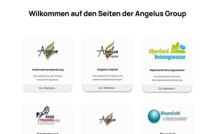Screenshot of angelus.group