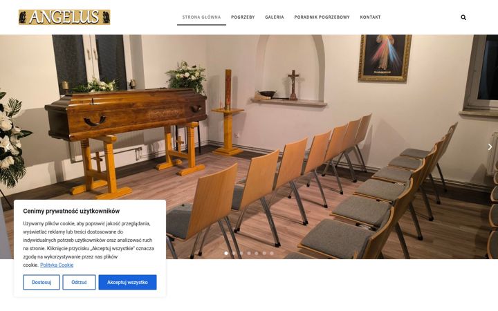 Screenshot of angeluspogrzeby.pl