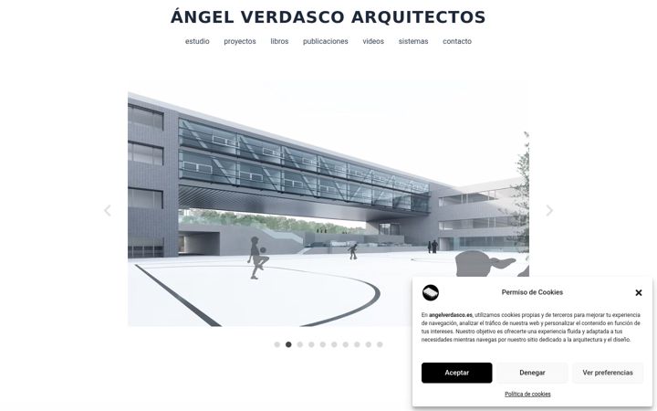 Screenshot van angelverdasco.es