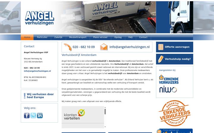 Screenshot of angelverhuizingen.nl