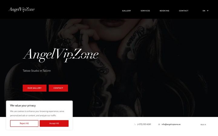 Screenshot of angelvipzone.ee
