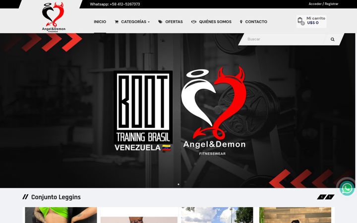 Screenshot of angelydemon.com