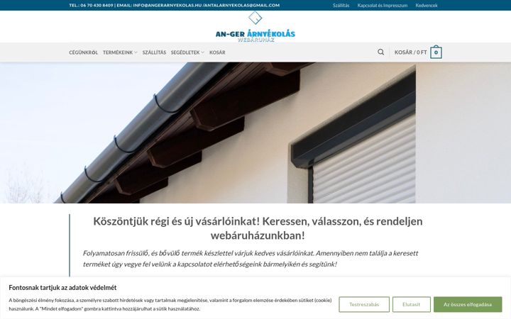 Screenshot of angerarnyekolas.hu