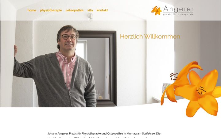 Screenshot of angerer-osteo.de