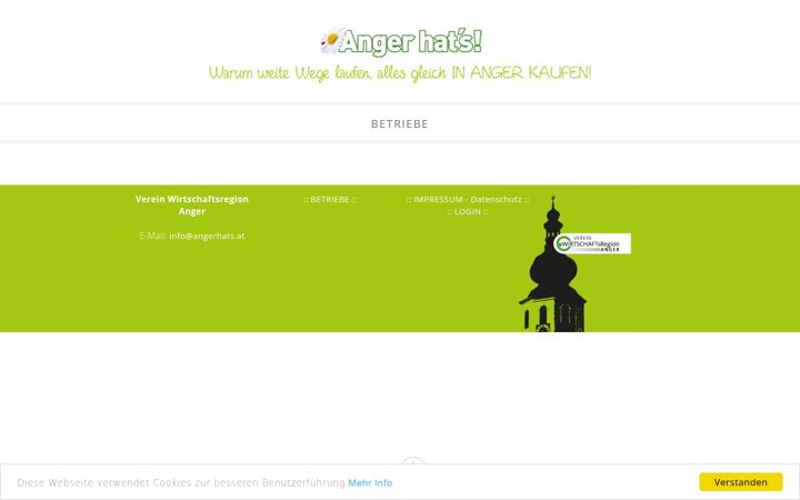 Screenshot of angerhats.at