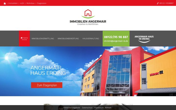 Screenshot of angermair-haus.de