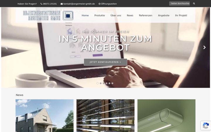 Captura de ecrã de angermeier-gmbh.de