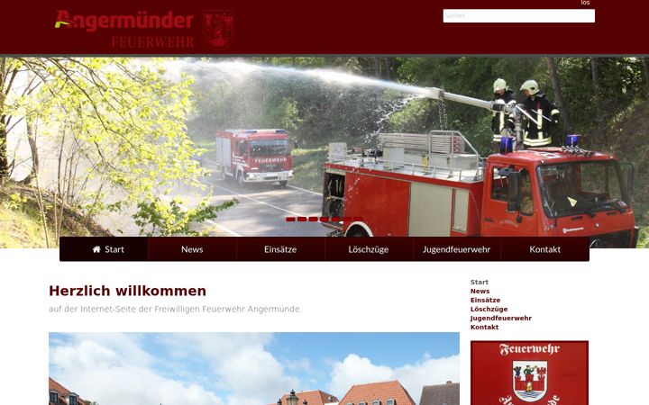 Captura de ecrã de angermuender-feuerwehr.de