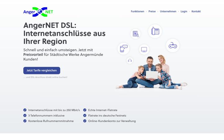 Screenshot of angernet.de