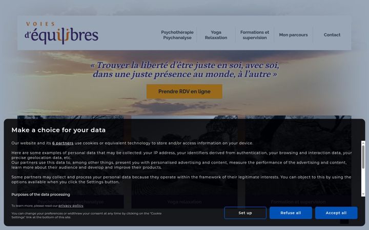 Screenshot of angers-yoga.com