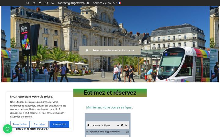 Ekraanipilt saidist angersvtc49.fr
