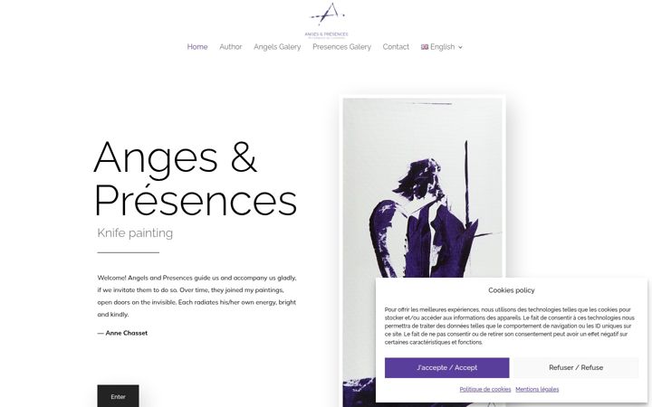Screenshot of anges-presences.com