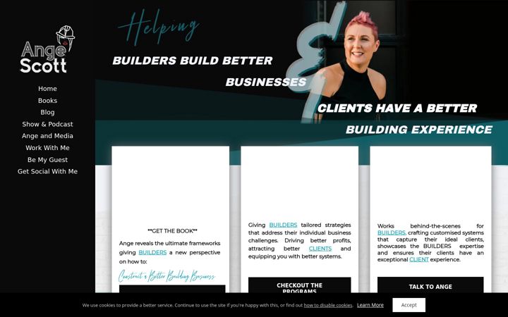 Screenshot of angescott.com.au
