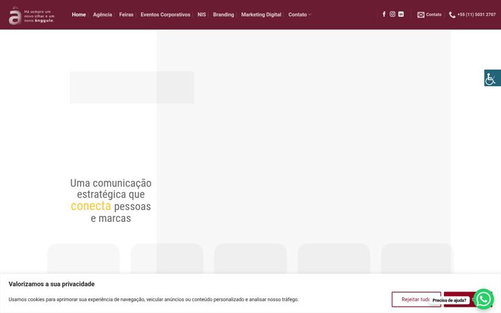 Skjermbilde av anggulo.com.br